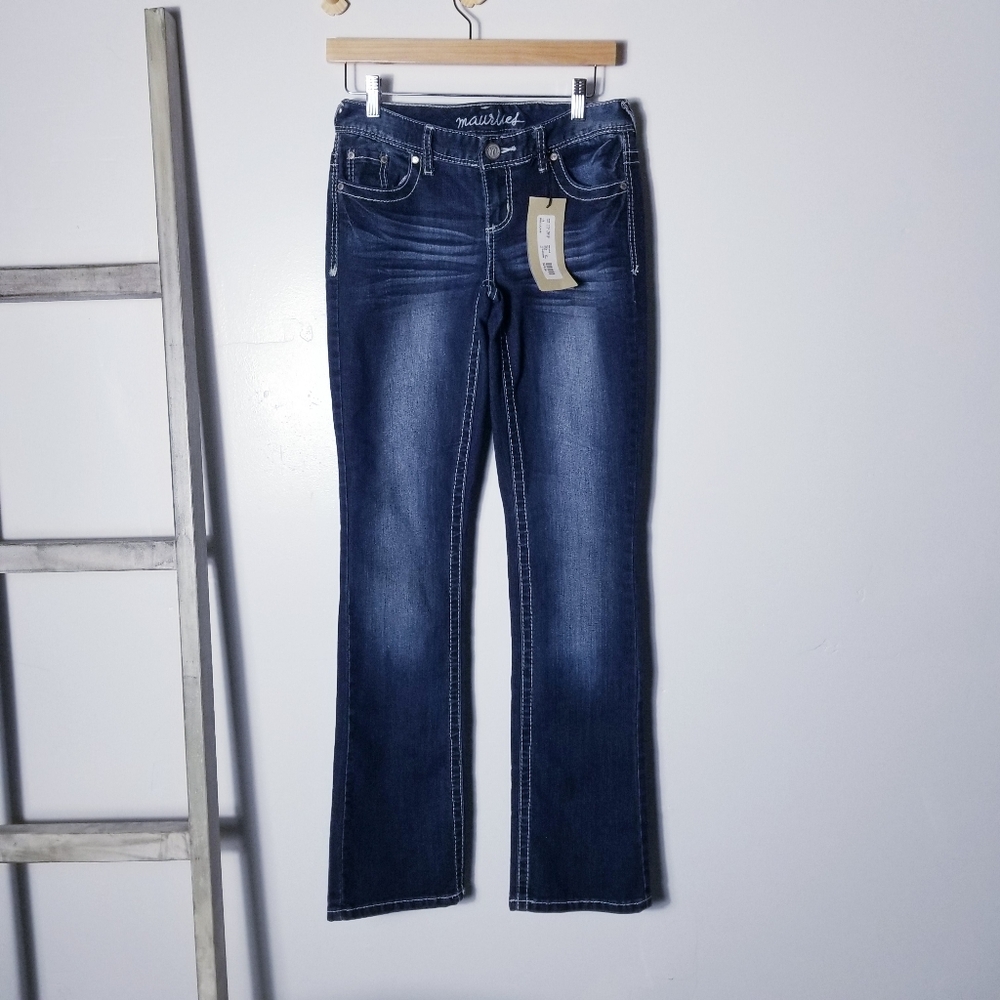 NWT MAURICES SLIM BOOT JEANS SIZE 1/2 (APPROX 28 INCH WAIST)